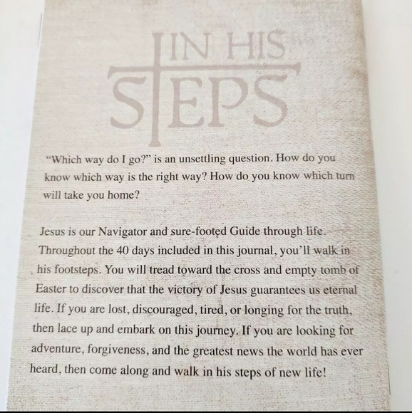 "In His Steps" Book Devotional Prayer Journal, A. Trevor Sutton PB NF 2023 Jesus - Picture 5 of 10